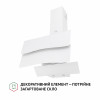 Витяжка декоративна похила PERFELLI DNS 6482 D 850 WH LED (Італія)- № 4