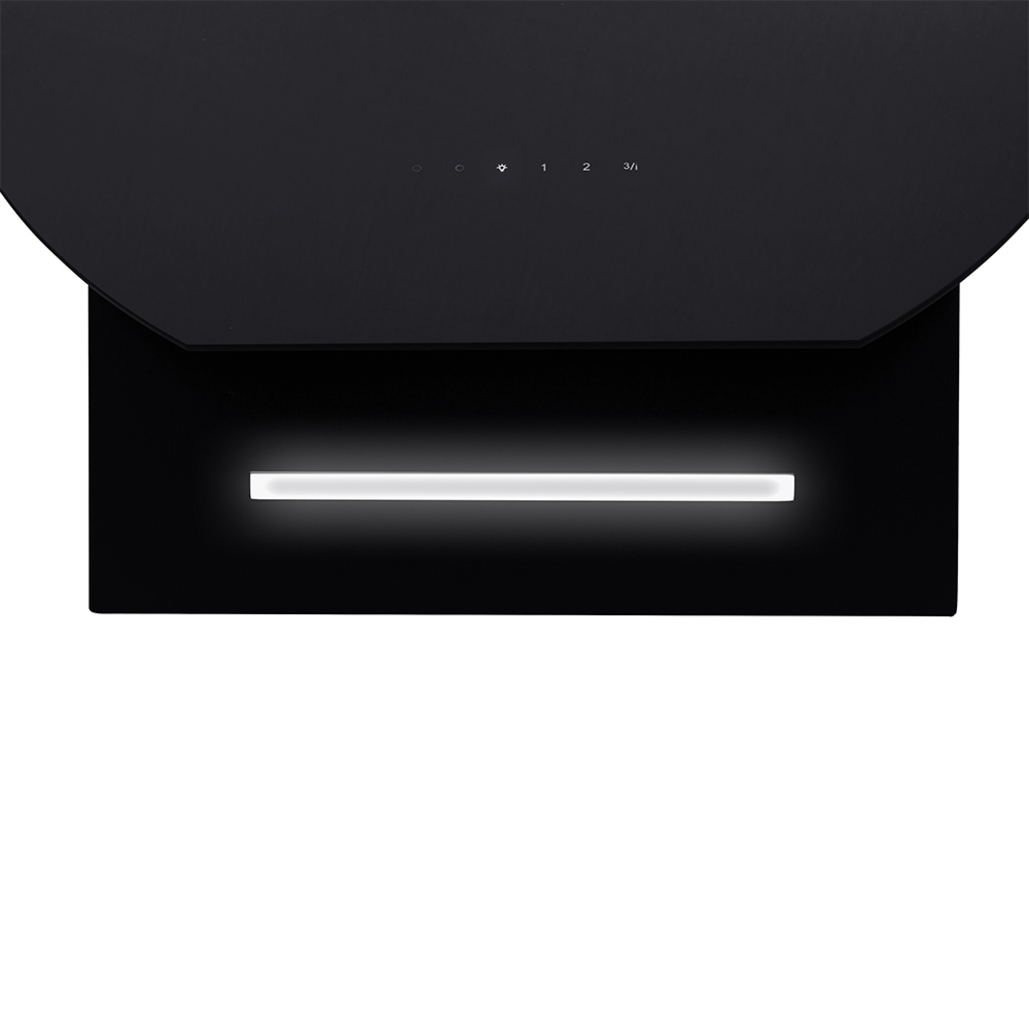 Вытяжка декоративная наклонная PERFELLI DNS 67123 B 1100 BL LED Strip - фото 5