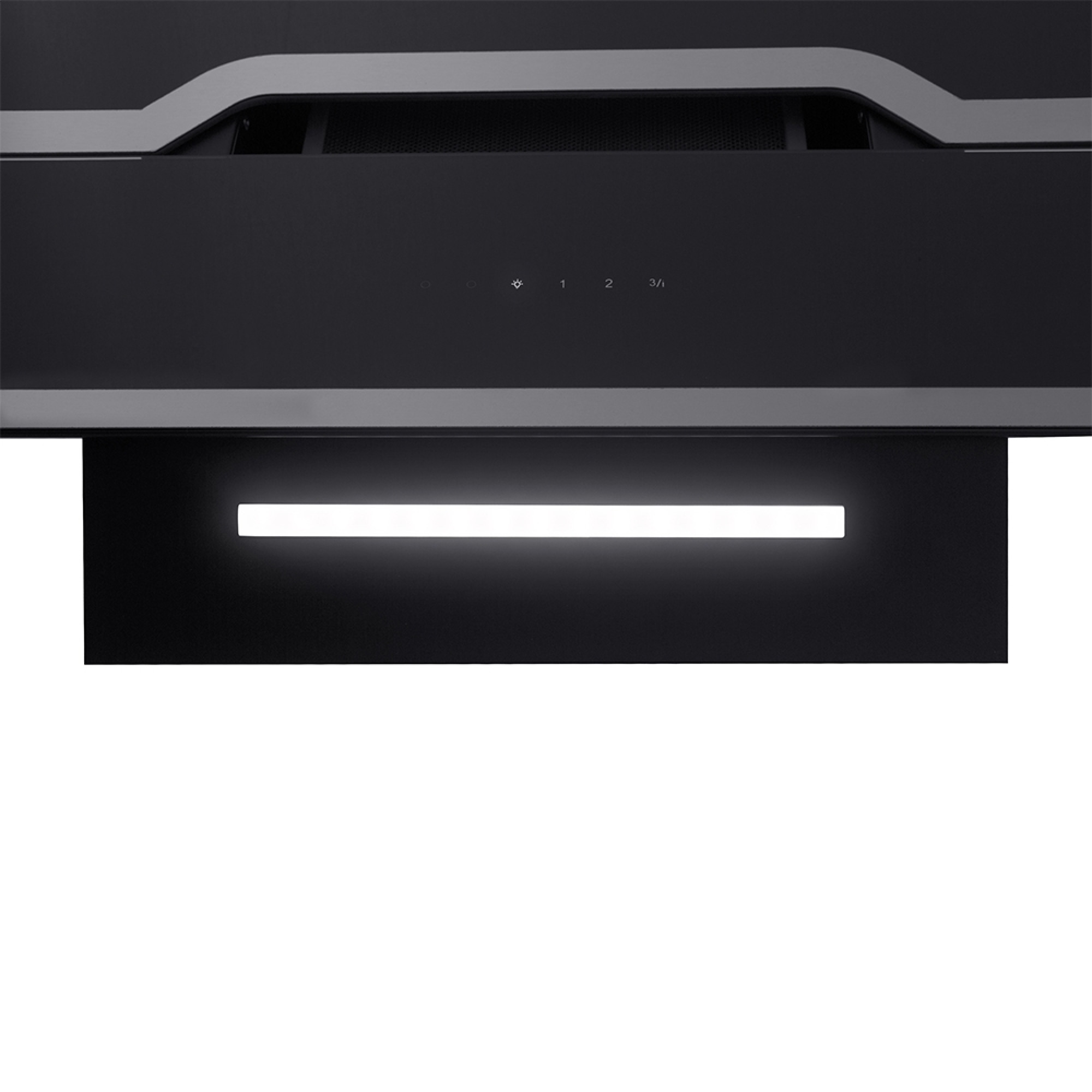 Вытяжка декоративная наклонная PERFELLI DNS 6733 B 1100 BL/I LED Strip (Цвет Черный) - фото 4 Вытяжка декоративная наклонная PERFELLI DNS 6733 B 1100 BL/I LED Strip - фото 4