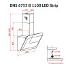 Витяжка декоративна похила Perfelli DNS 6753 B 1100 WH/BL LED Strip (Італія)- № 9