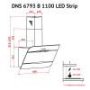 Витяжка декоративна похила Perfelli DNS 6793 B 1100 BL LED Strip (Італія)- № 8