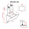 Вытяжка декоративная наклонная PERFELLI DNS 6862 W LED (Италия)- № 14