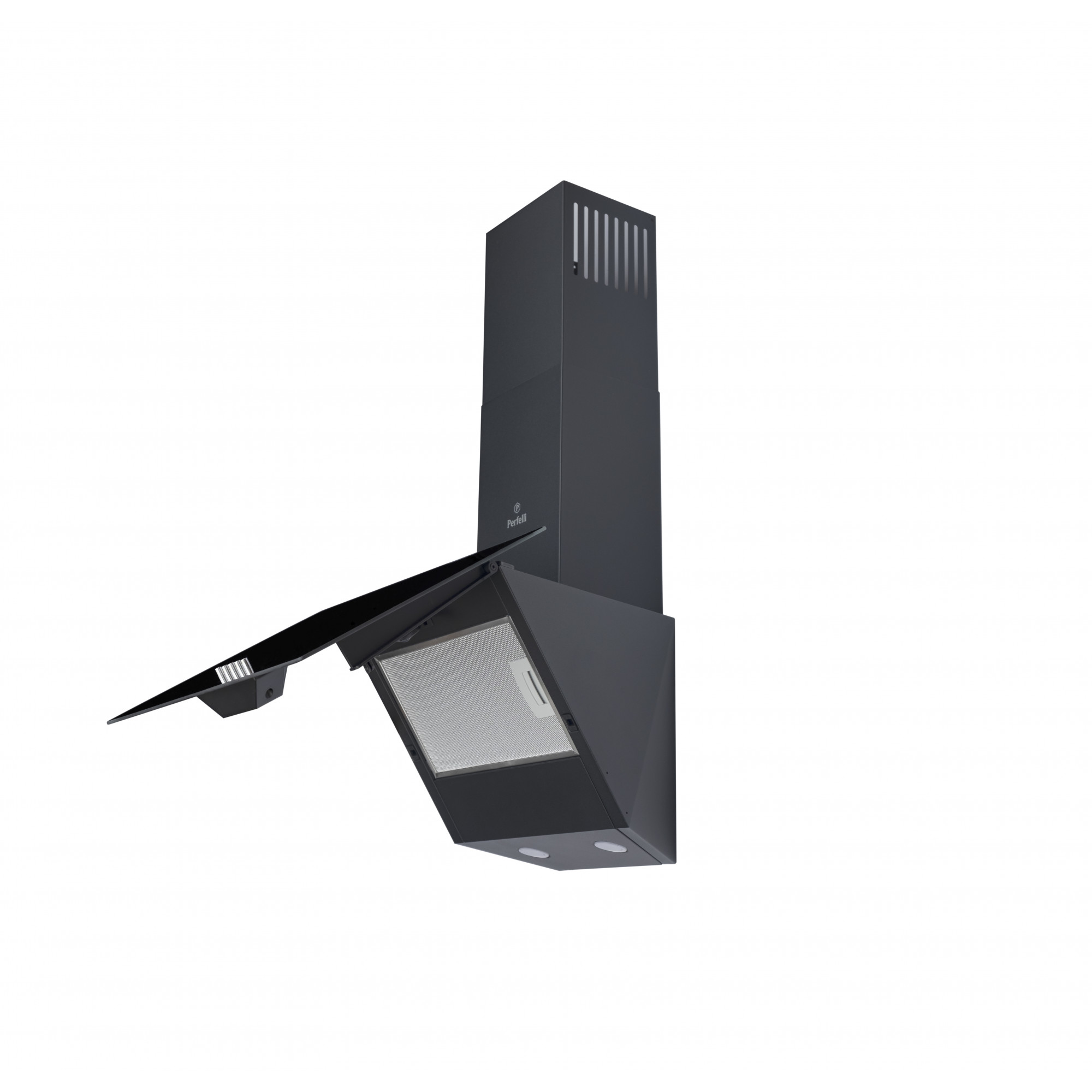 Вытяжка декоративная наклонная PERFELLI DN 5272 D 700 BL LED - фото 6
