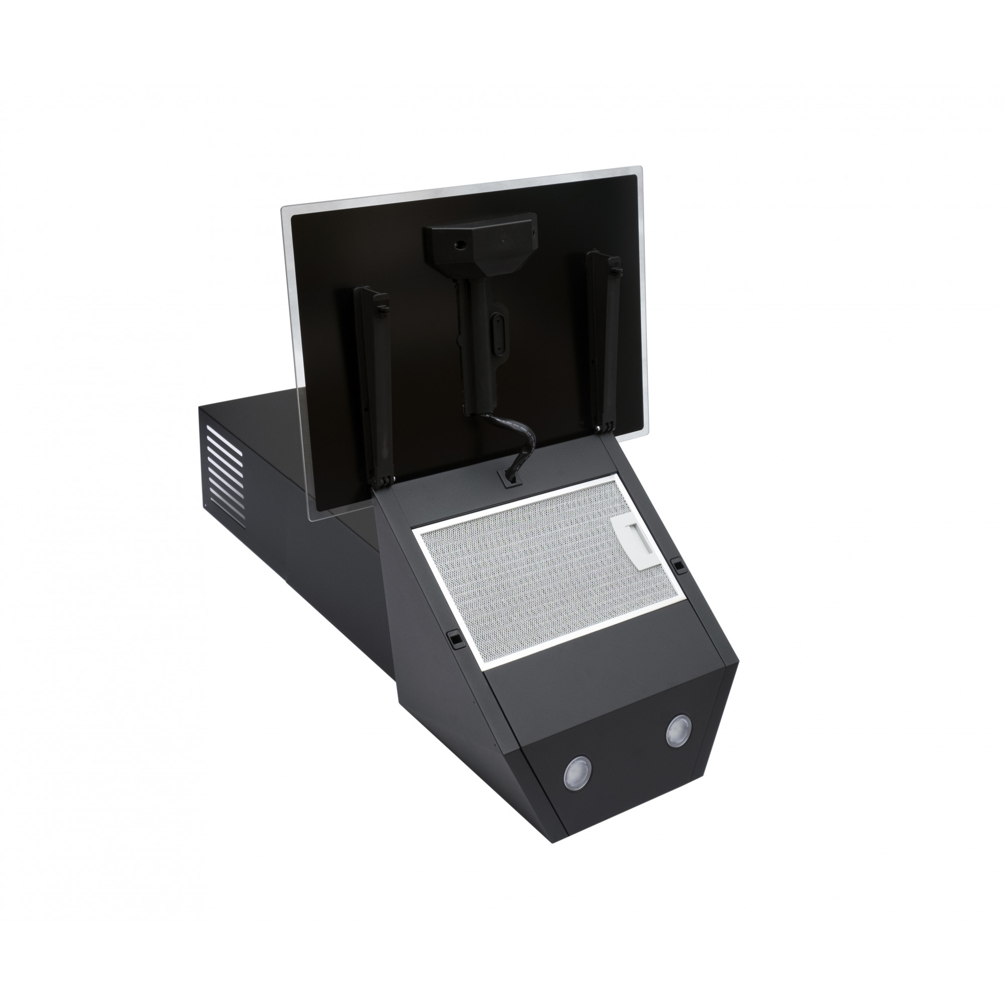 Вытяжка декоративная наклонная PERFELLI DN 5272 D 700 BL LED - фото 7
