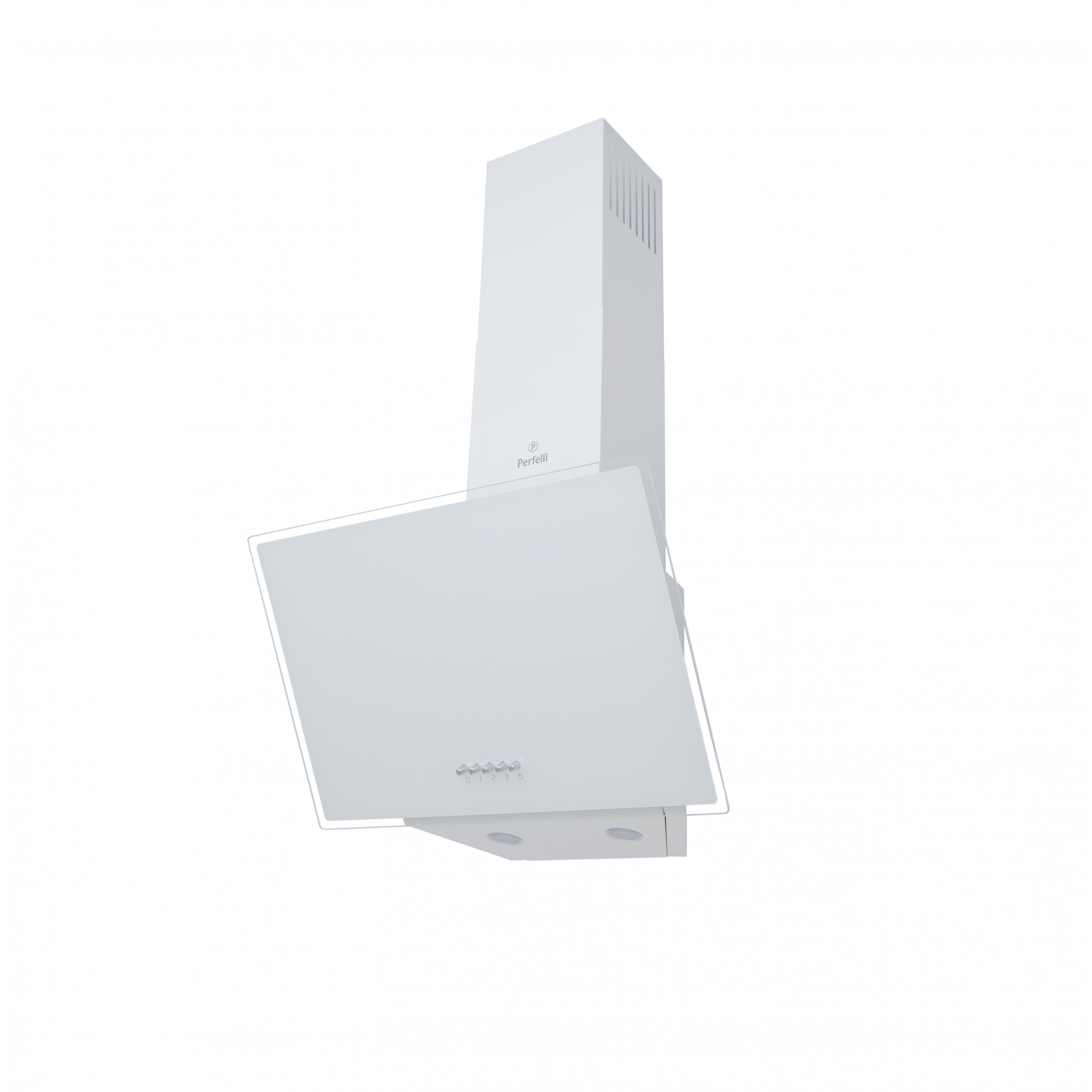 Вытяжка декоративная наклонная PERFELLI DN 5272 D 700 WH LED (Цвет Белый) - фото 3 Вытяжка декоративная наклонная PERFELLI DN 5272 D 700 WH LED - фото 3