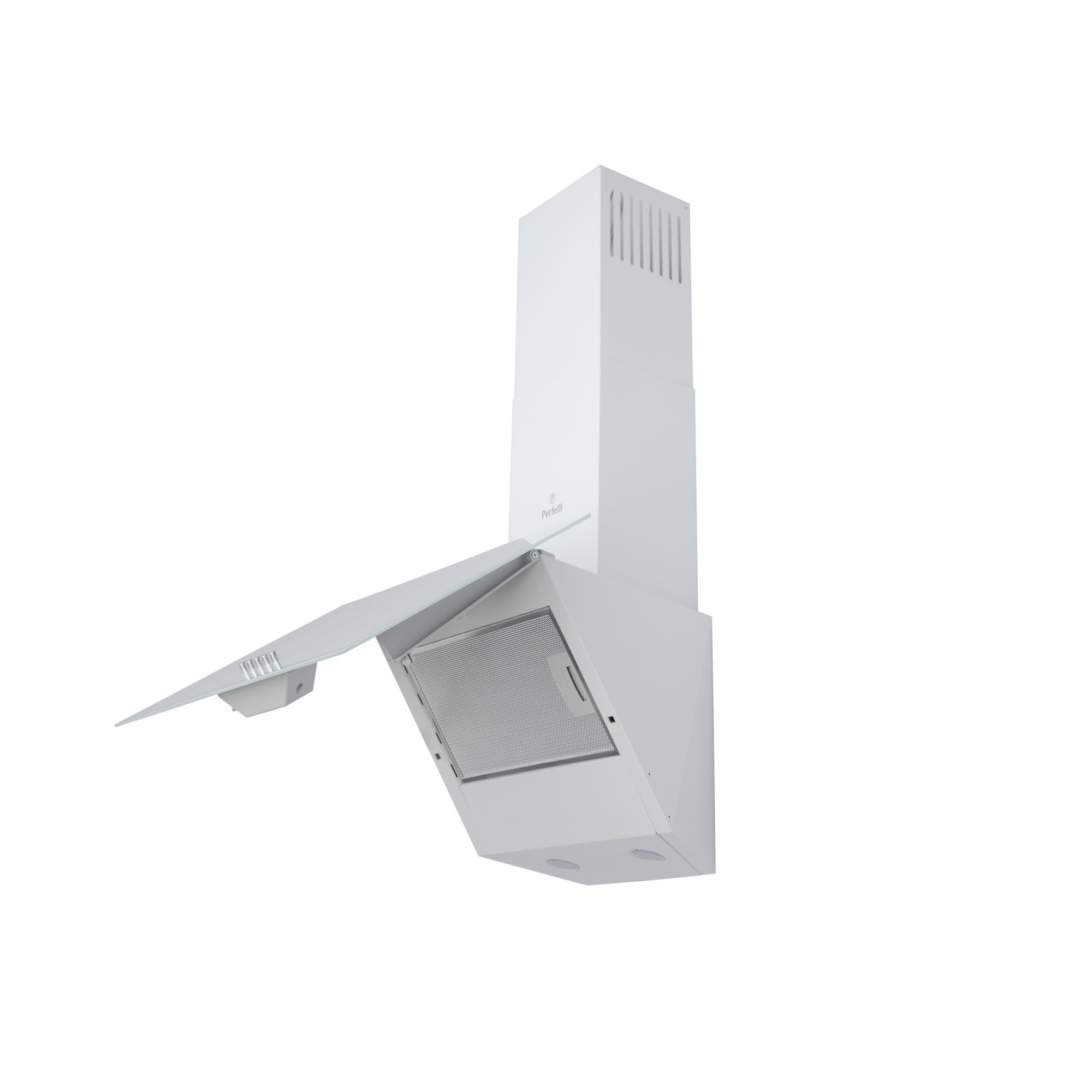 Вытяжка декоративная наклонная PERFELLI DN 5272 D 700 WH LED (Цвет Белый) - фото 6 Вытяжка декоративная наклонная PERFELLI DN 5272 D 700 WH LED - фото 6