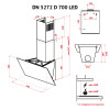 Вытяжка декоративная наклонная PERFELLI DN 5272 D 700 WH LED (Цвет Белый) - № 15 Вытяжка декоративная наклонная PERFELLI DN 5272 D 700 WH LED (Италия)- № 15