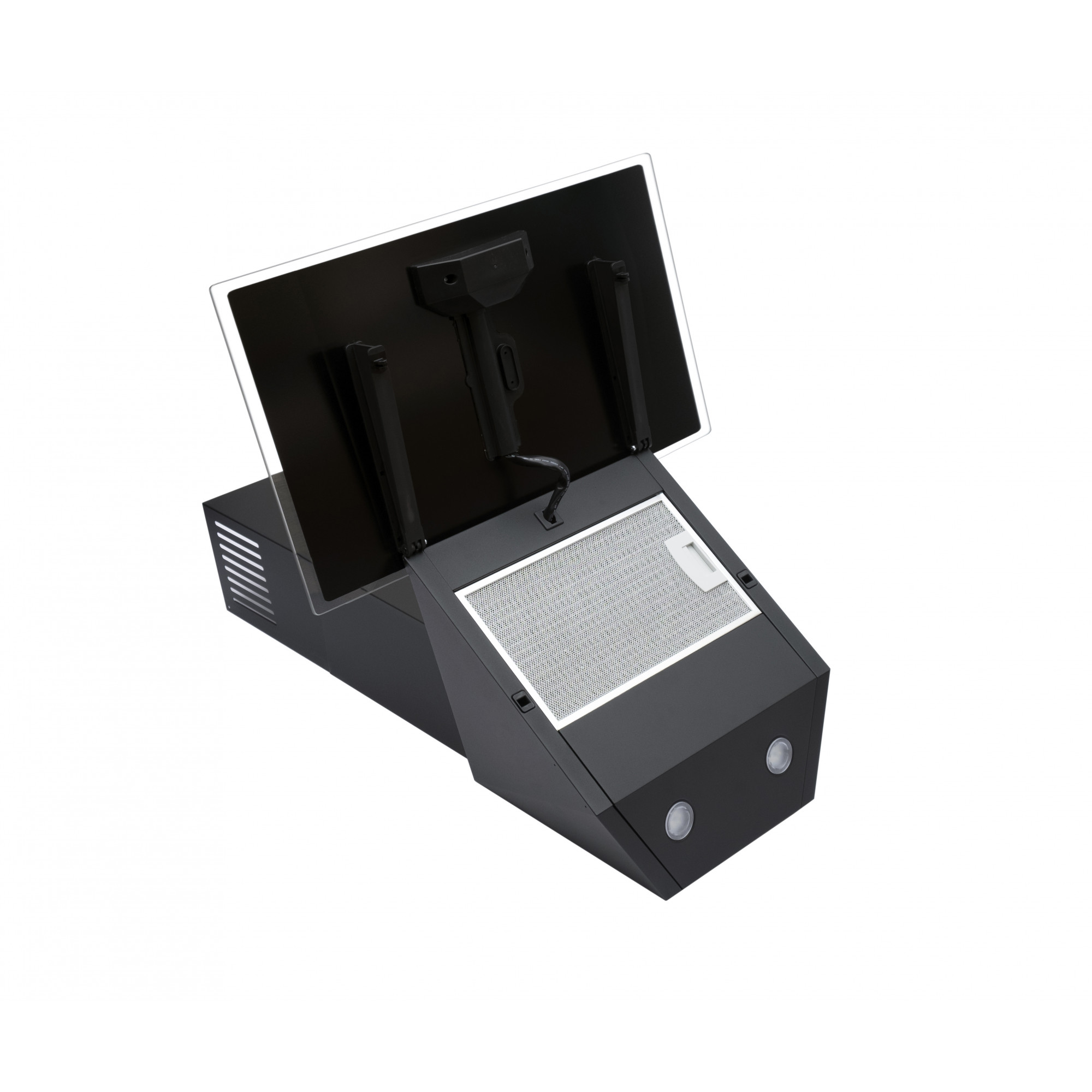 Вытяжка декоративная наклонная PERFELLI DN 6272 D 700 BL LED - фото 7