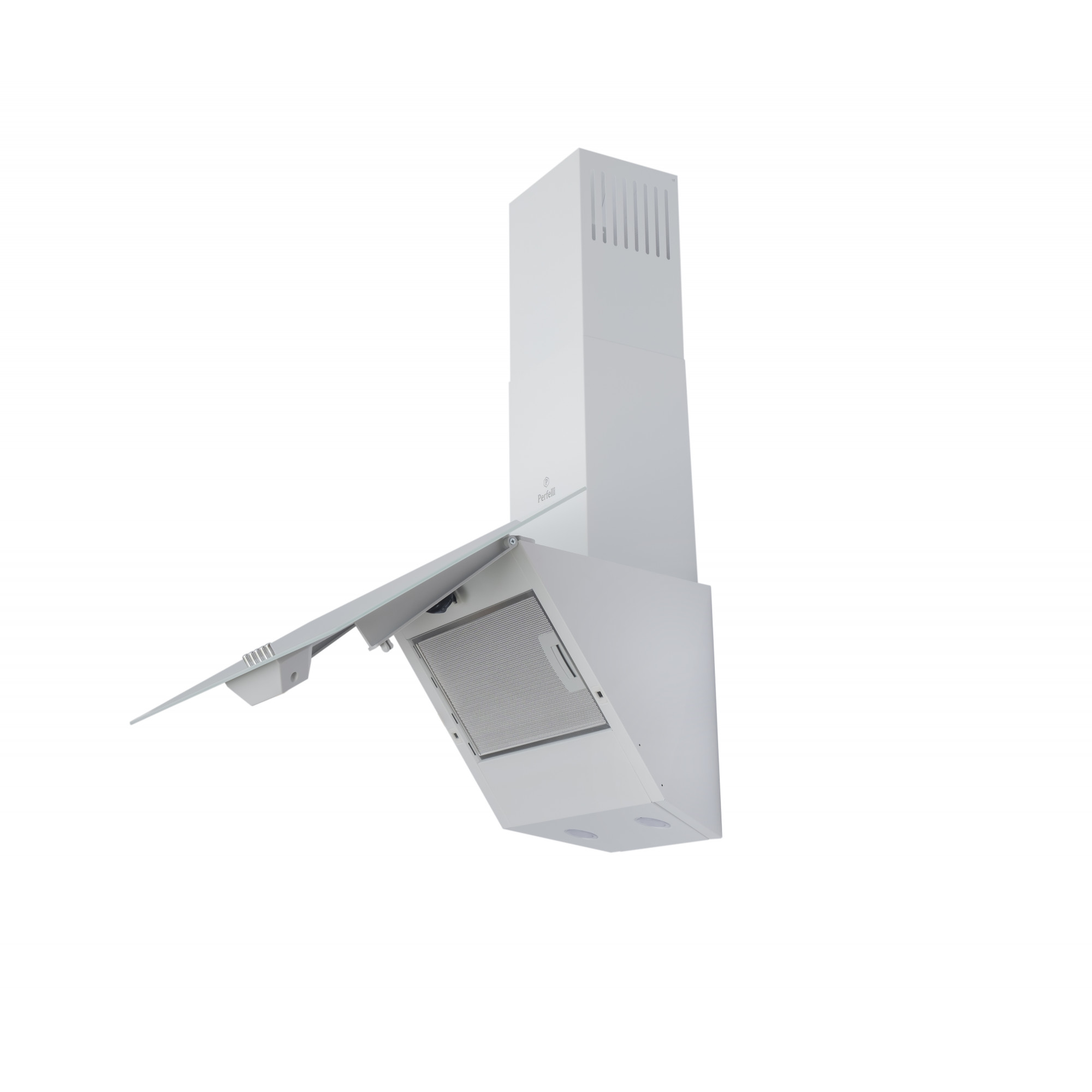 Вытяжка декоративная наклонная PERFELLI DN 6272 D 700 WH LED - фото 6