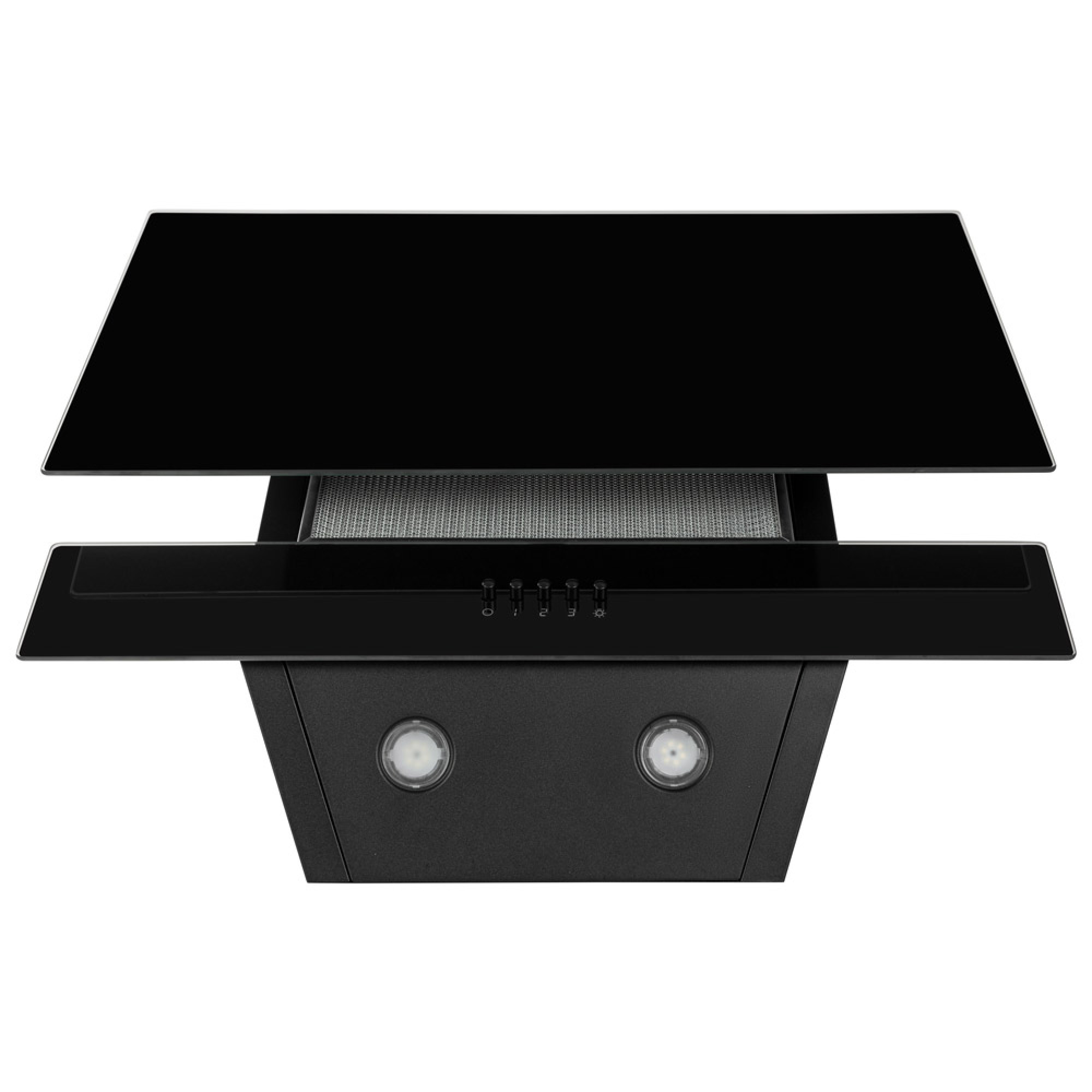 Вытяжка декоративная наклонная PERFELLI DN 6452 D 850 BL LED - фото 6
