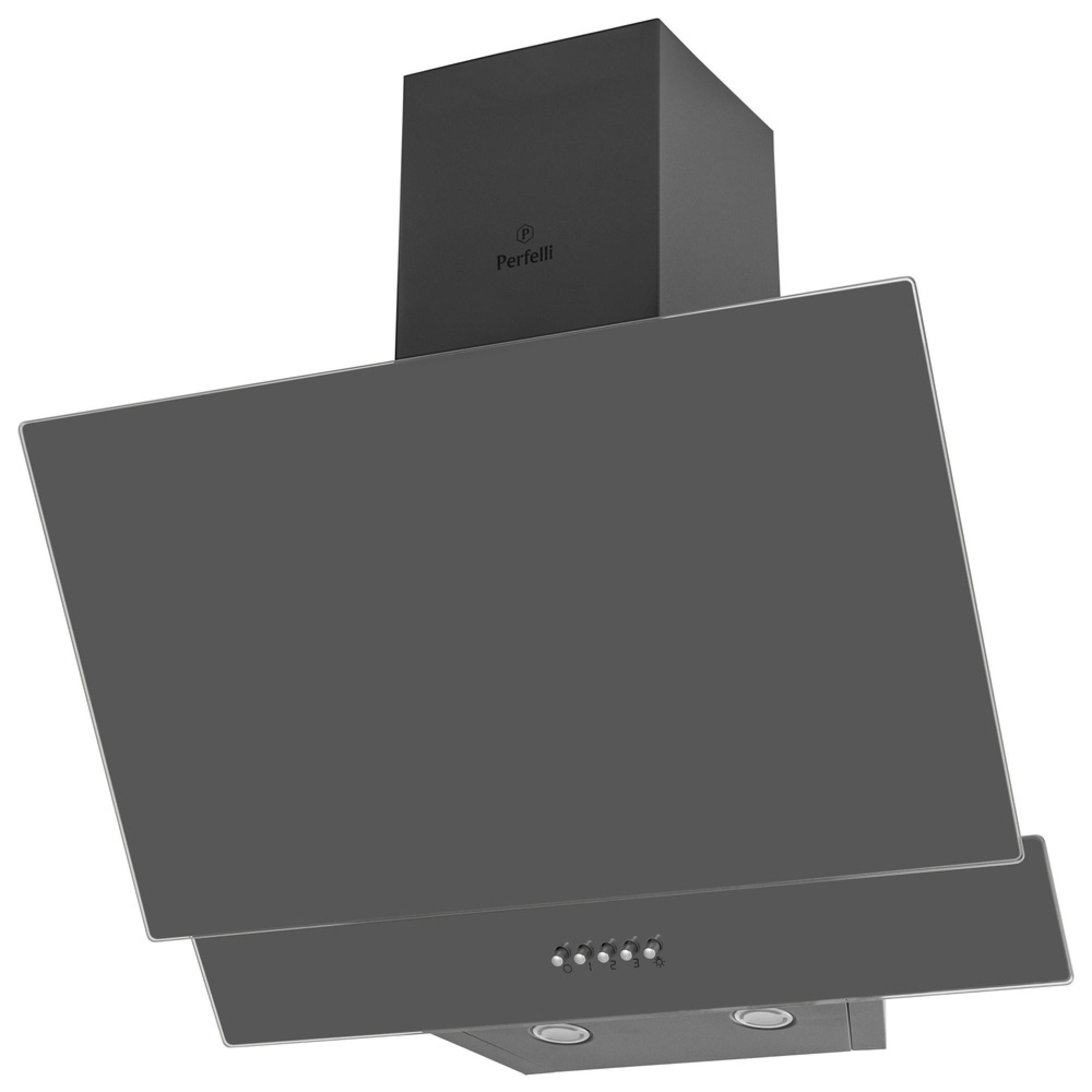 Вытяжка декоративная наклонная PERFELLI DN 6452 D 850 GR LED - фото 4