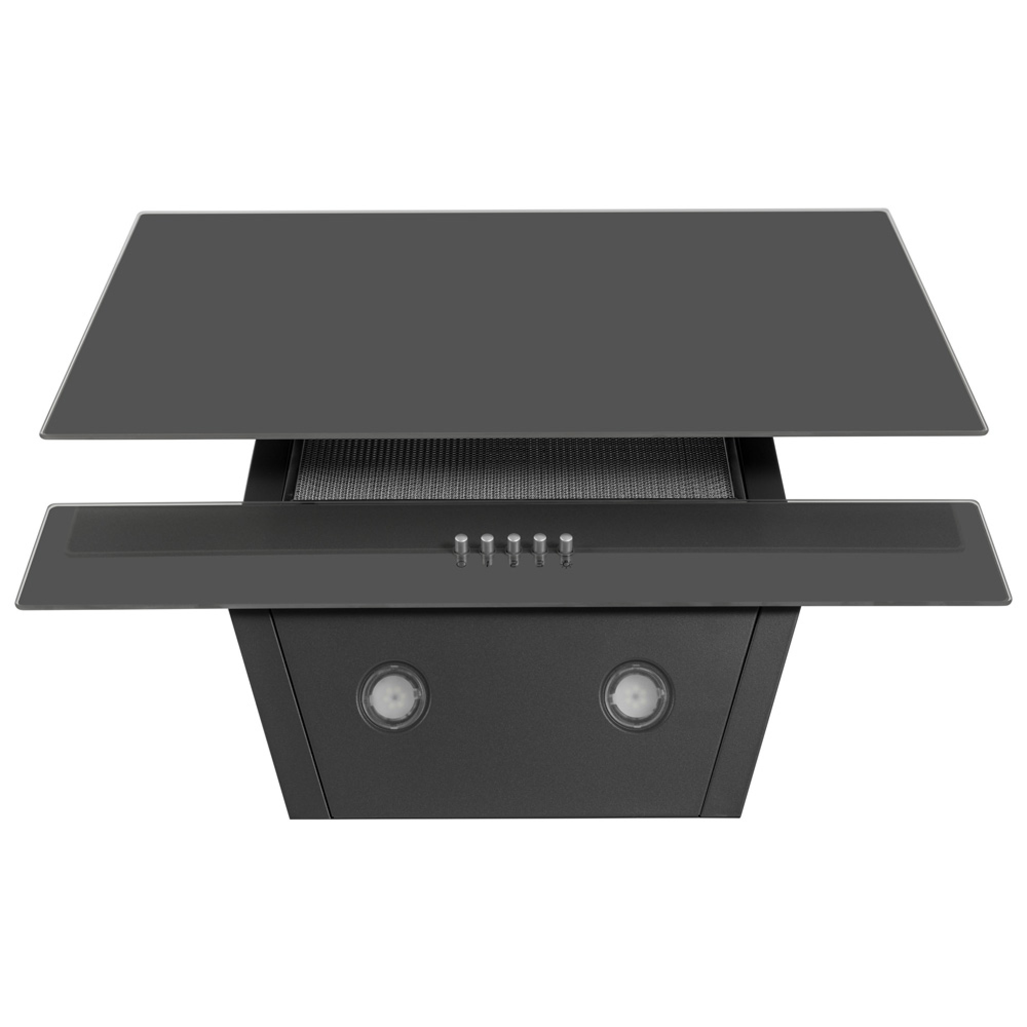 Вытяжка декоративная наклонная PERFELLI DN 6452 D 850 GR LED - фото 6