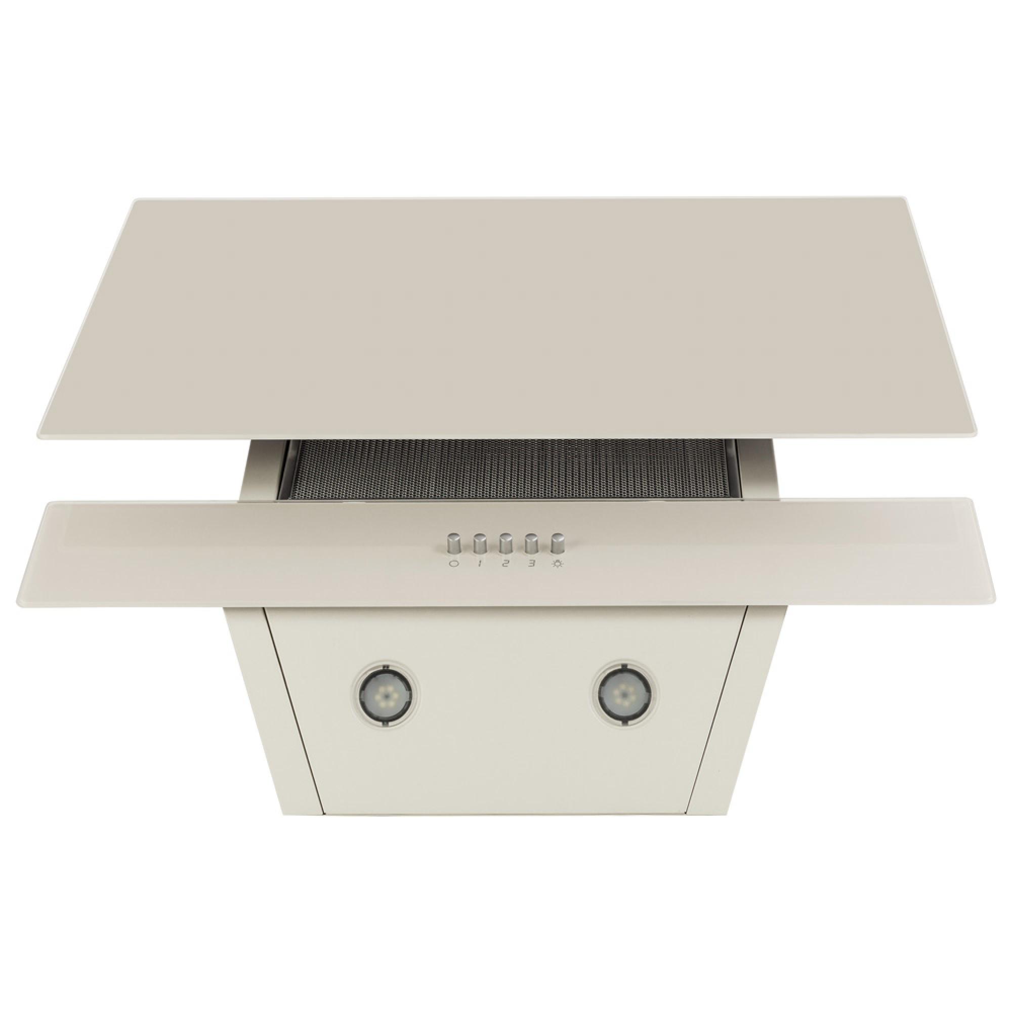 Вытяжка декоративная наклонная PERFELLI DN 6452 D 850 IV LED (Цвет Бежевый) - фото 6 Вытяжка декоративная наклонная PERFELLI DN 6452 D 850 IV LED - фото 6