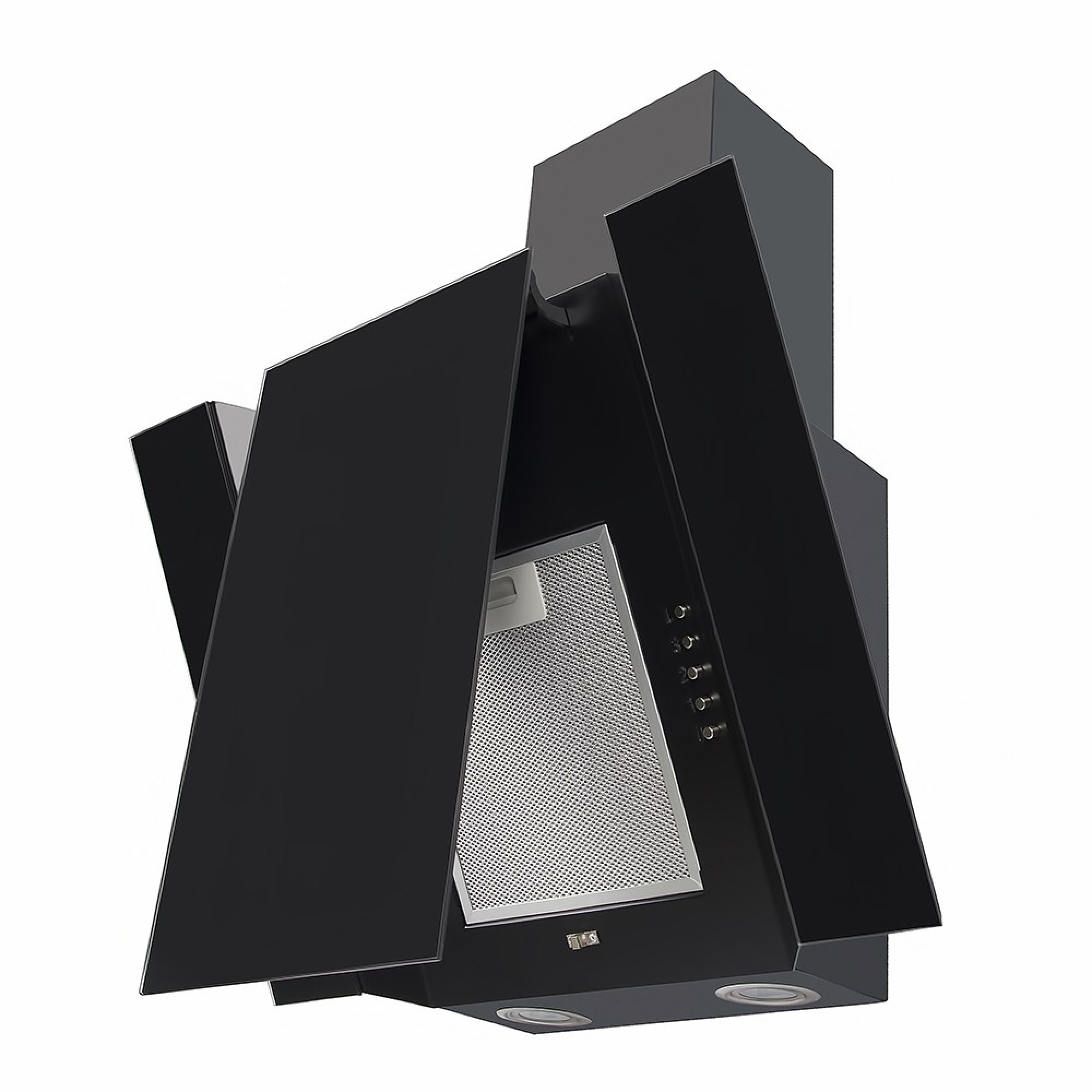 Вытяжка декоративная наклонная PERFELLI DN 6511 BL - фото 3