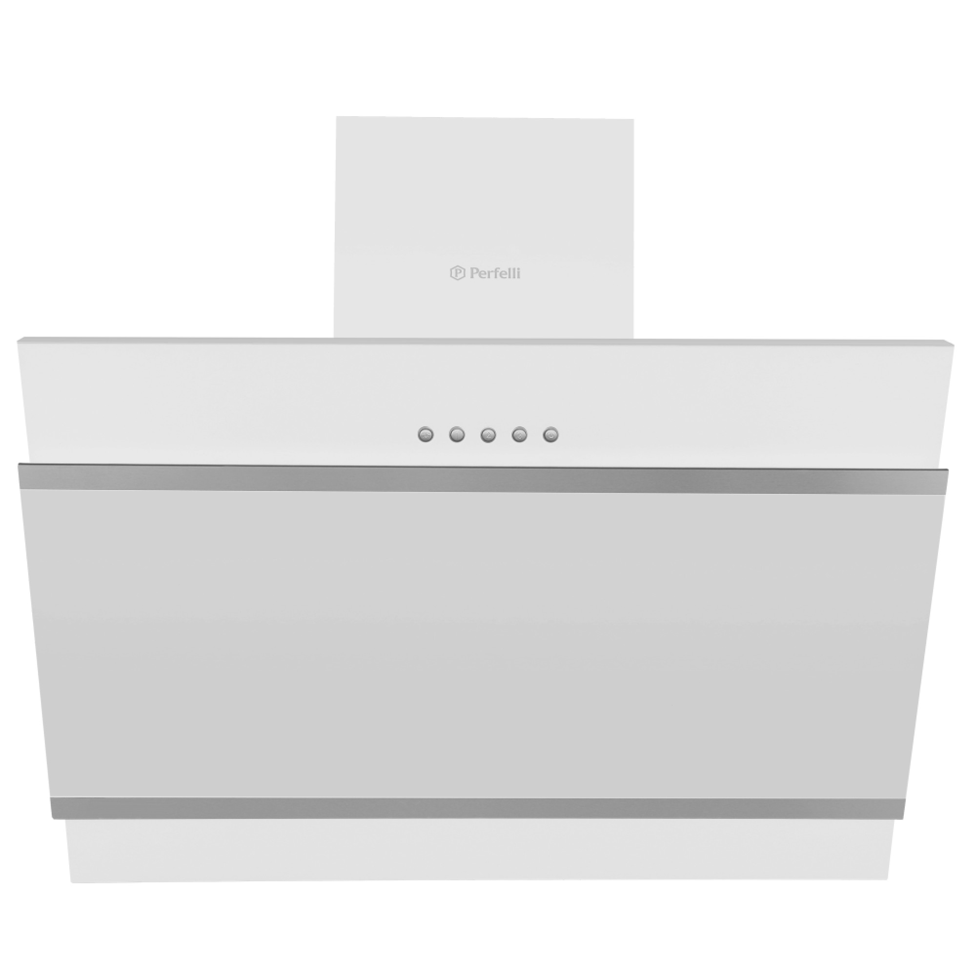 Вытяжка декоративная наклонная PERFELLI DN 6672 A 1000 W/I LED (Цвет Белый/Нержавеющая сталь), Атикул 5902767152860 |  купить на AQUILA.UA - фото 1