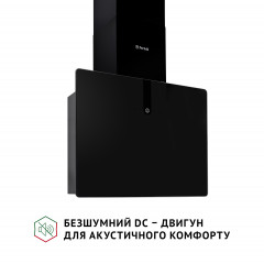 Вытяжка декоративная наклонная PERFELLI PIANO NERO