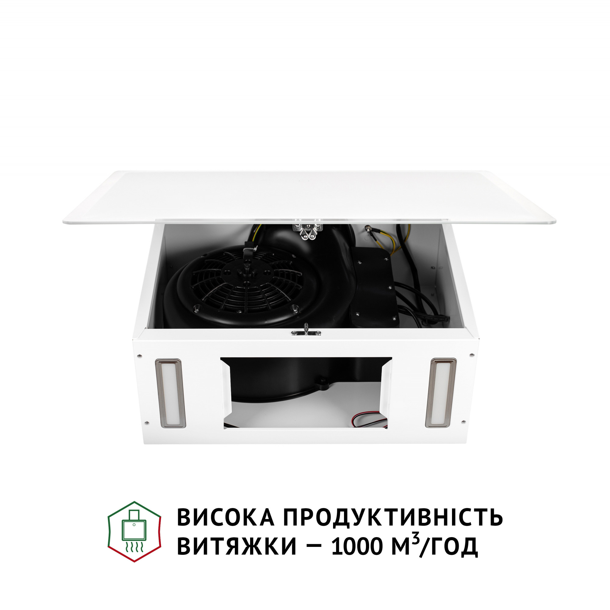 Вытяжка декоративная наклонная PERFELLI RIVA BIANCA - фото 11