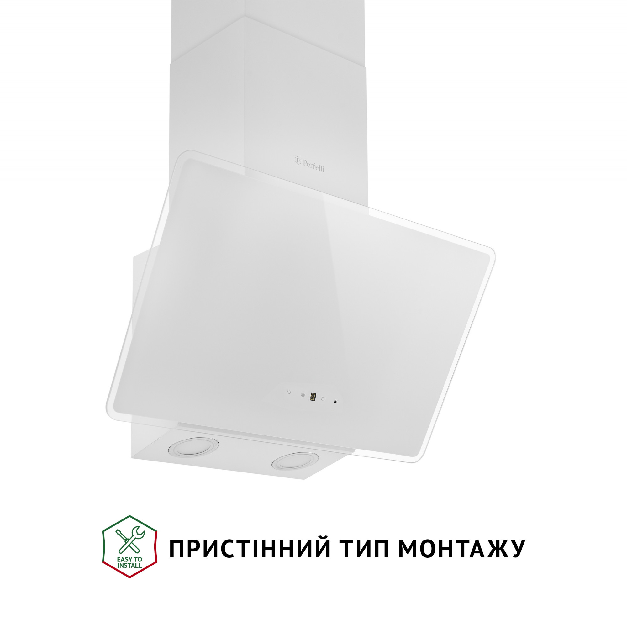 Вытяжка декоративная наклонная PERFELLI VICCO 5HSR BIANCO - фото 2