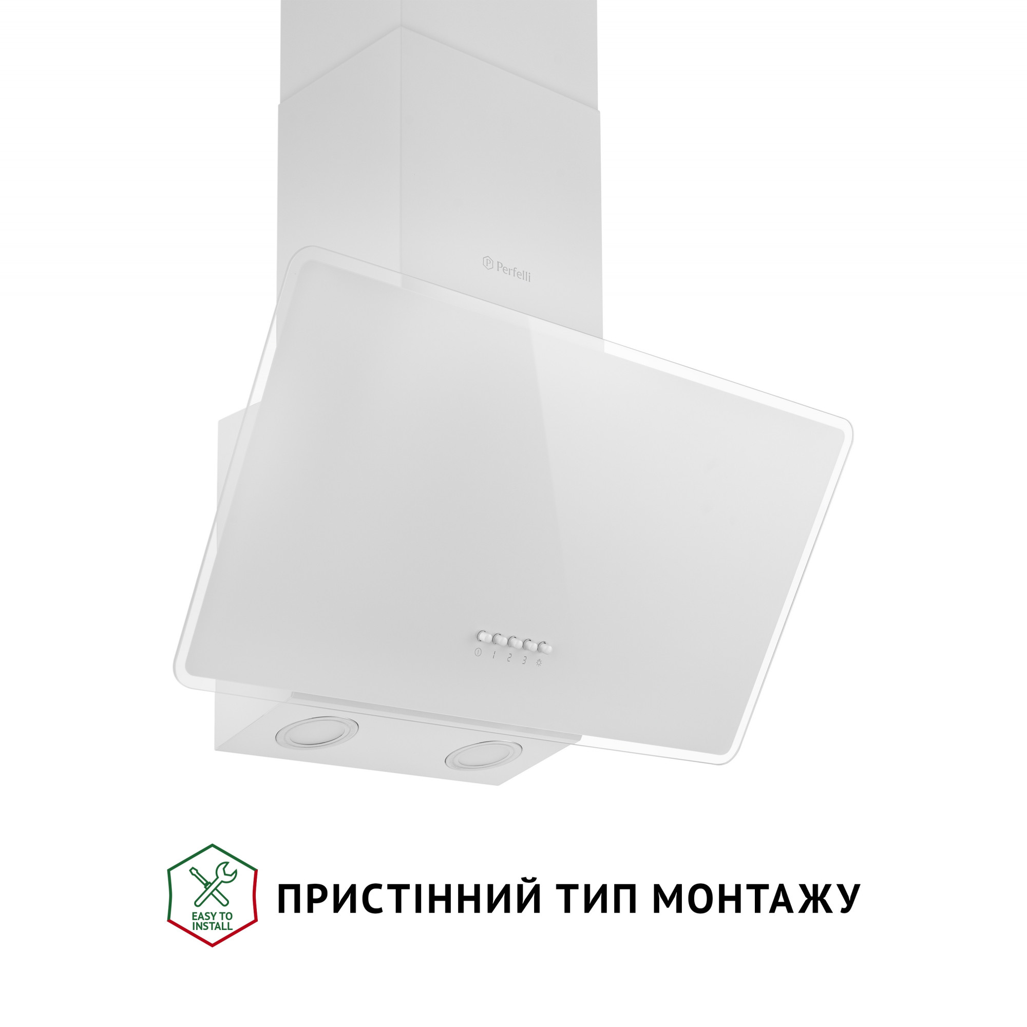 Вытяжка декоративная наклонная PERFELLI VICCO 6HM BIANCO - фото 2