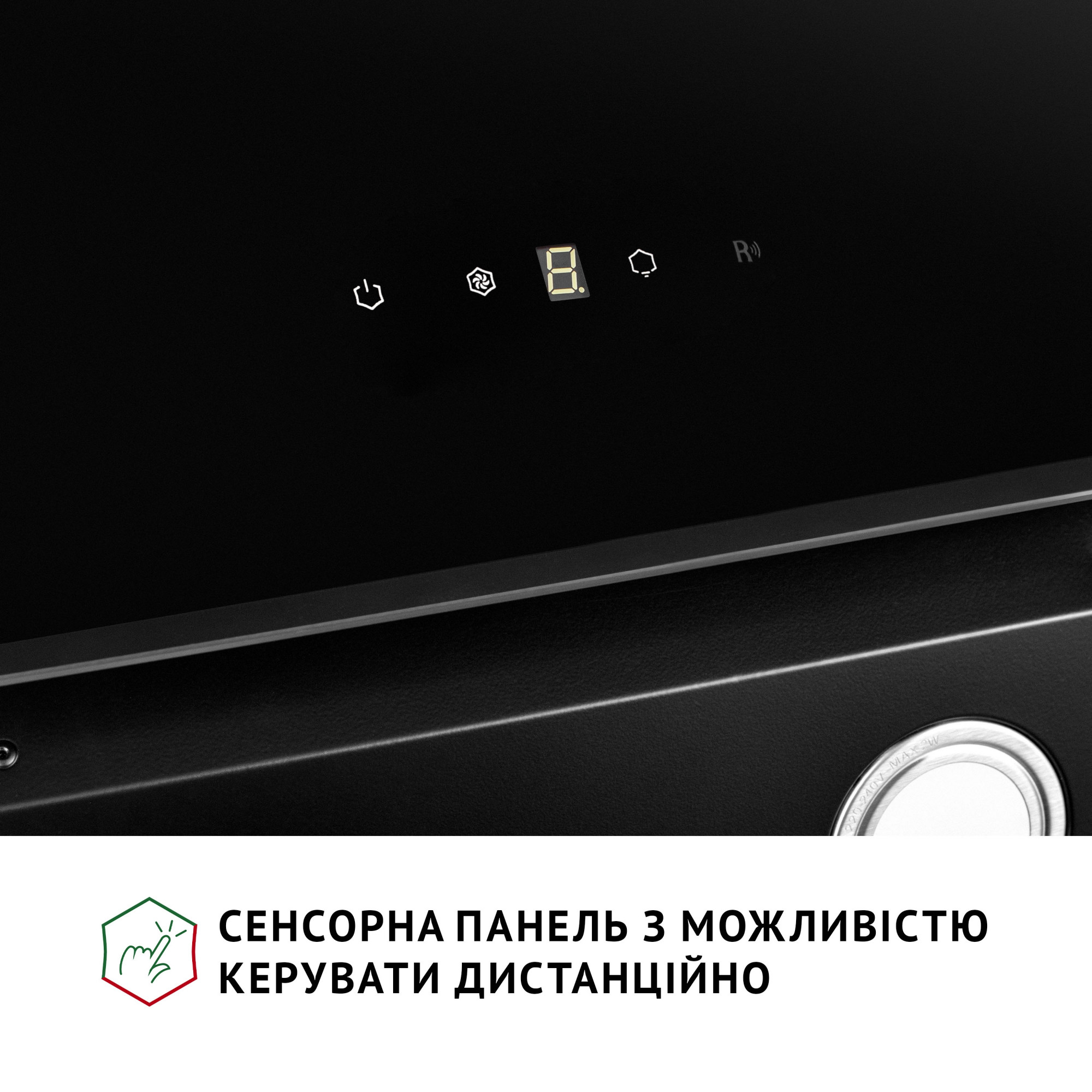 Вытяжка декоративная наклонная PERFELLI VICCO 6HSR NERO - фото 7
