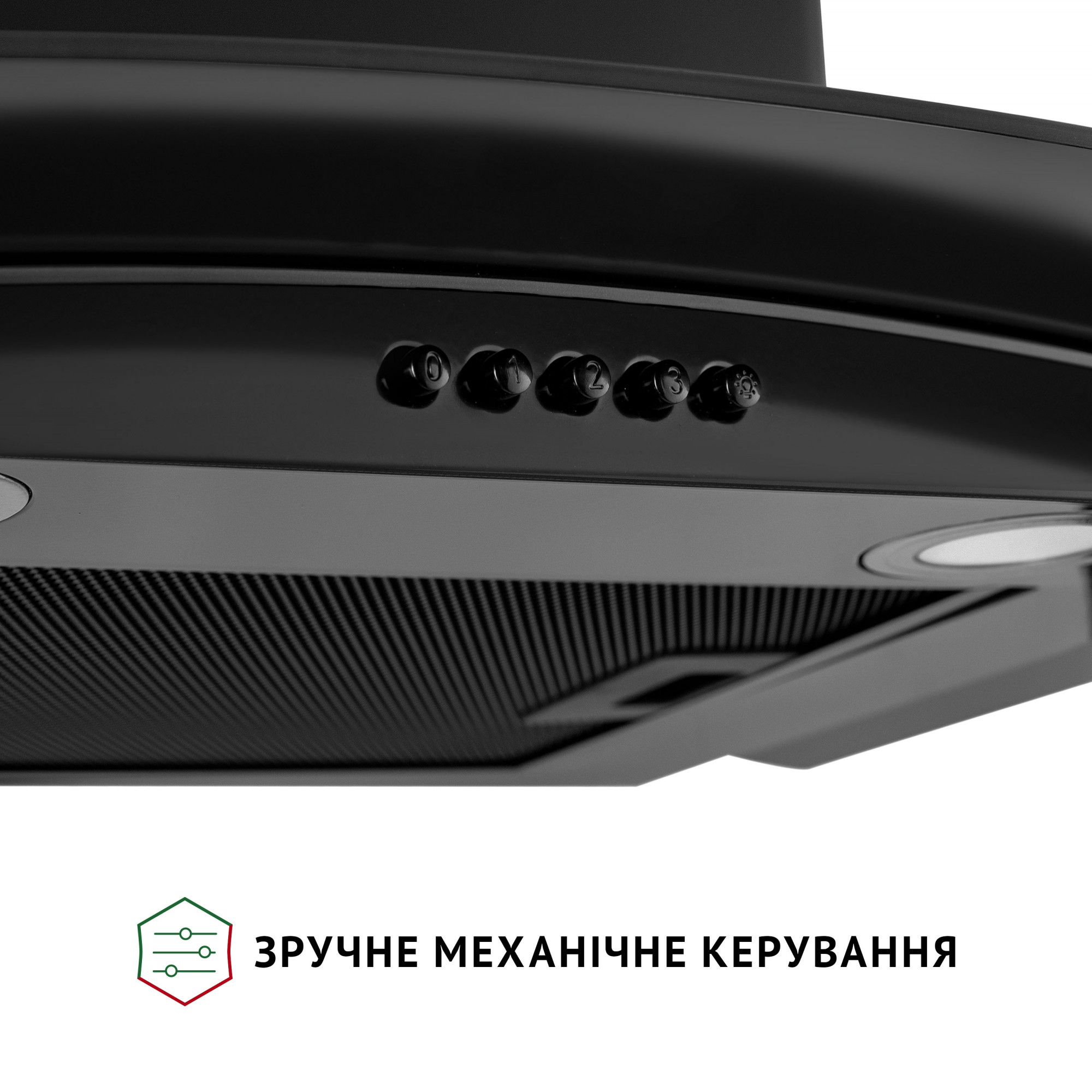 Витяжка декоративна зі склом Perfelli GRASSI 6HMB NERO - фото 6