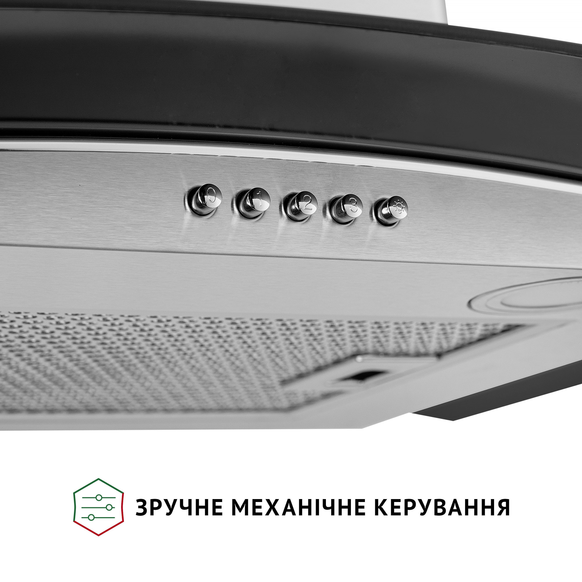 Витяжка декоративна зі склом Perfelli GRASSI 6HMX INOX - фото 6