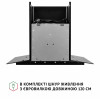 Витяжка декоративна зі склом Perfelli GRASSI 6PWB NERO (Італія)- № 9