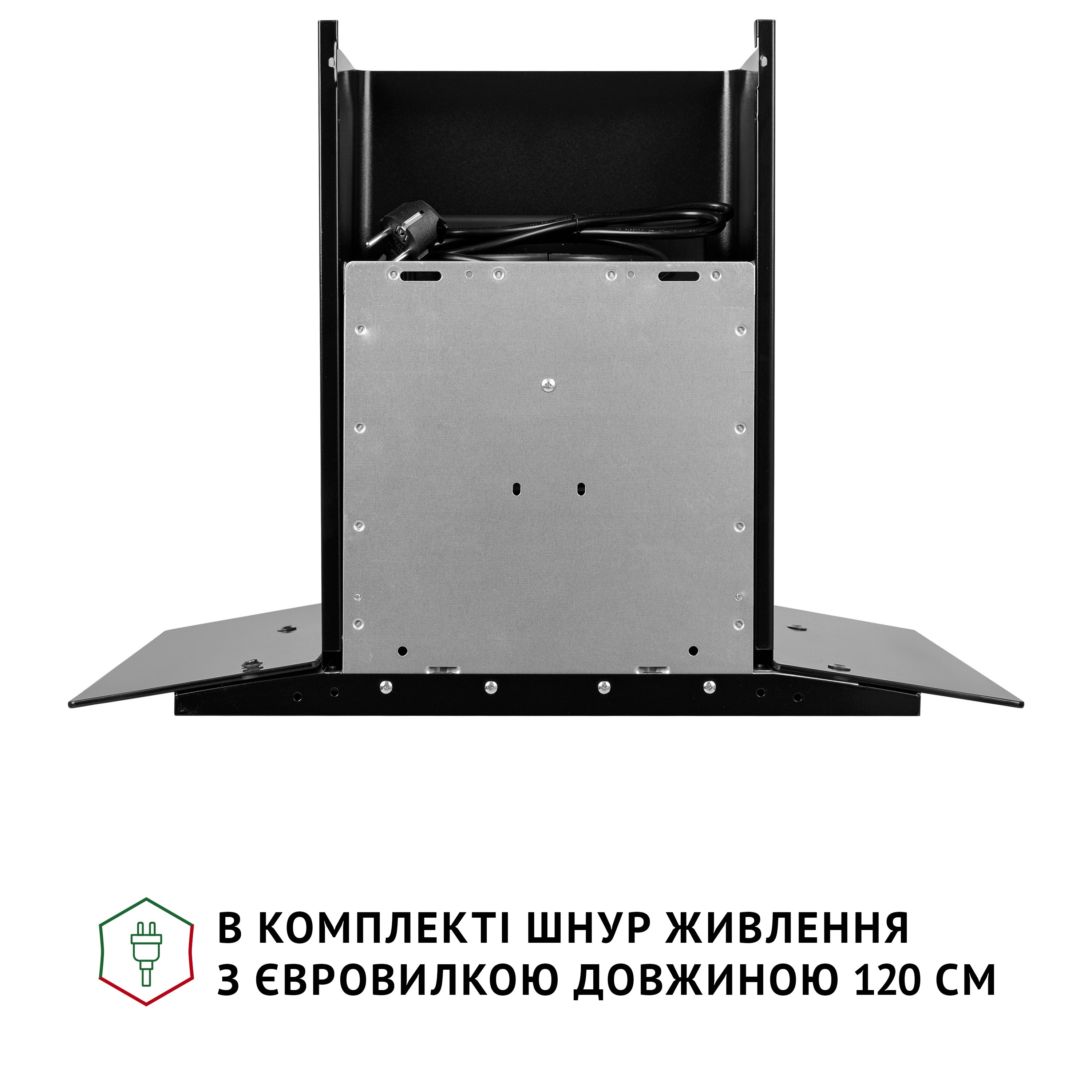 Витяжка декоративна зі склом Perfelli GRASSI 6PWB NERO - фото 9