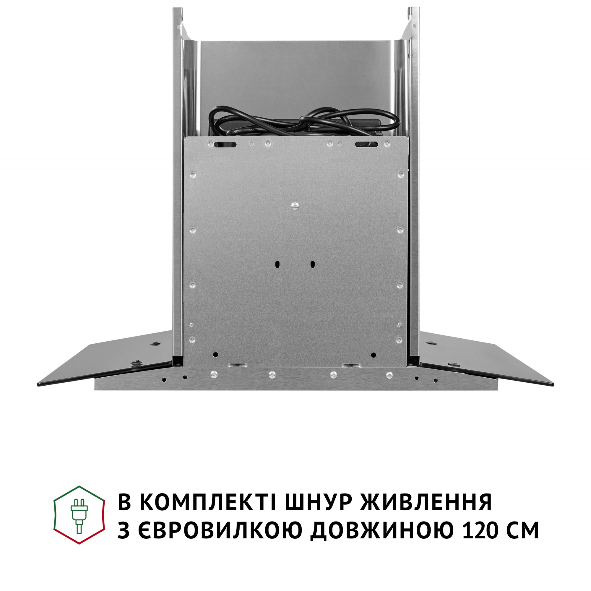 Витяжка декоративна зі склом Perfelli GRASSI 6PWX INOX - фото 8