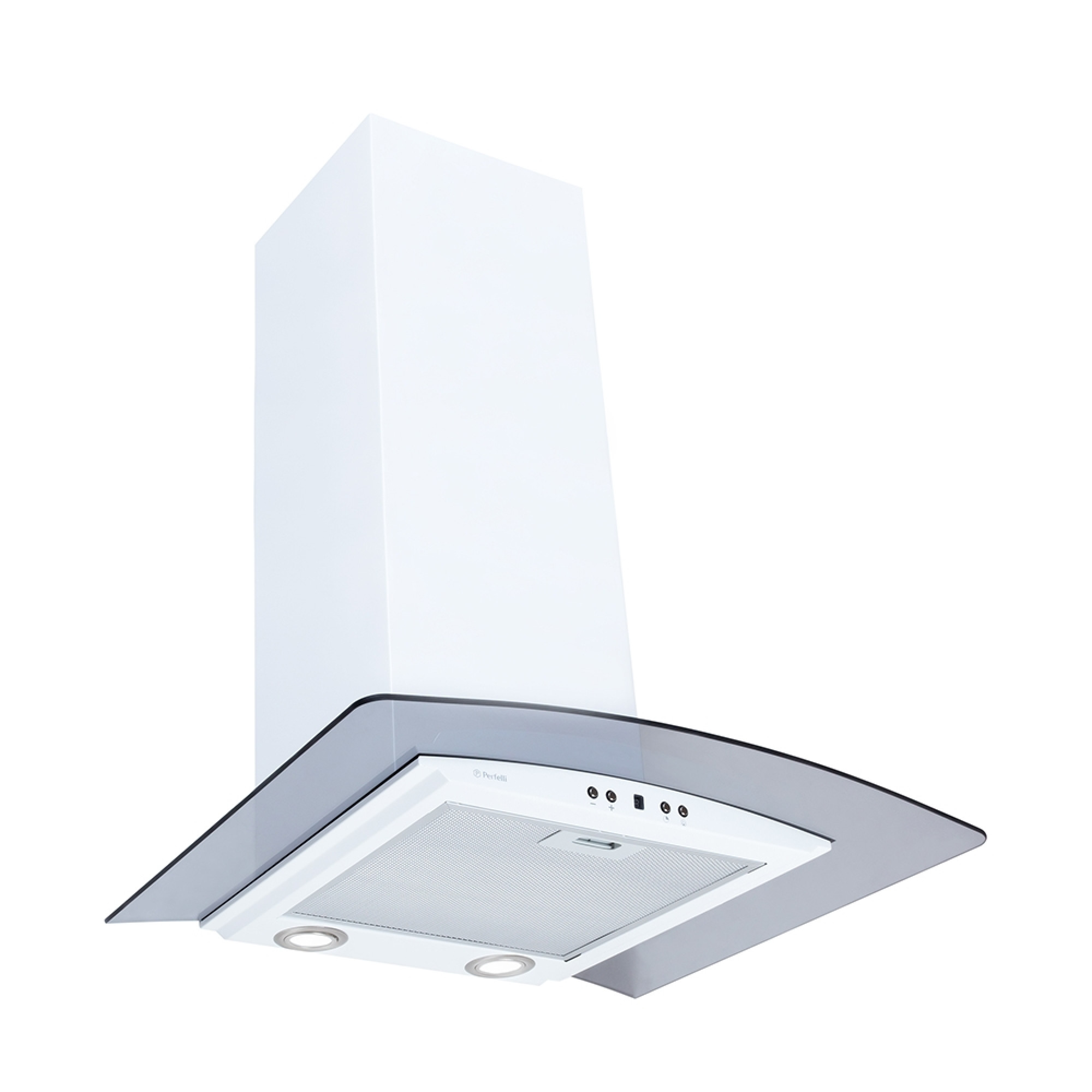 Вытяжка декоративная со стеклом PERFELLI G 6841 W (Цвет Белый) - фото 3 Вытяжка декоративная со стеклом PERFELLI G 6841 W - фото 3