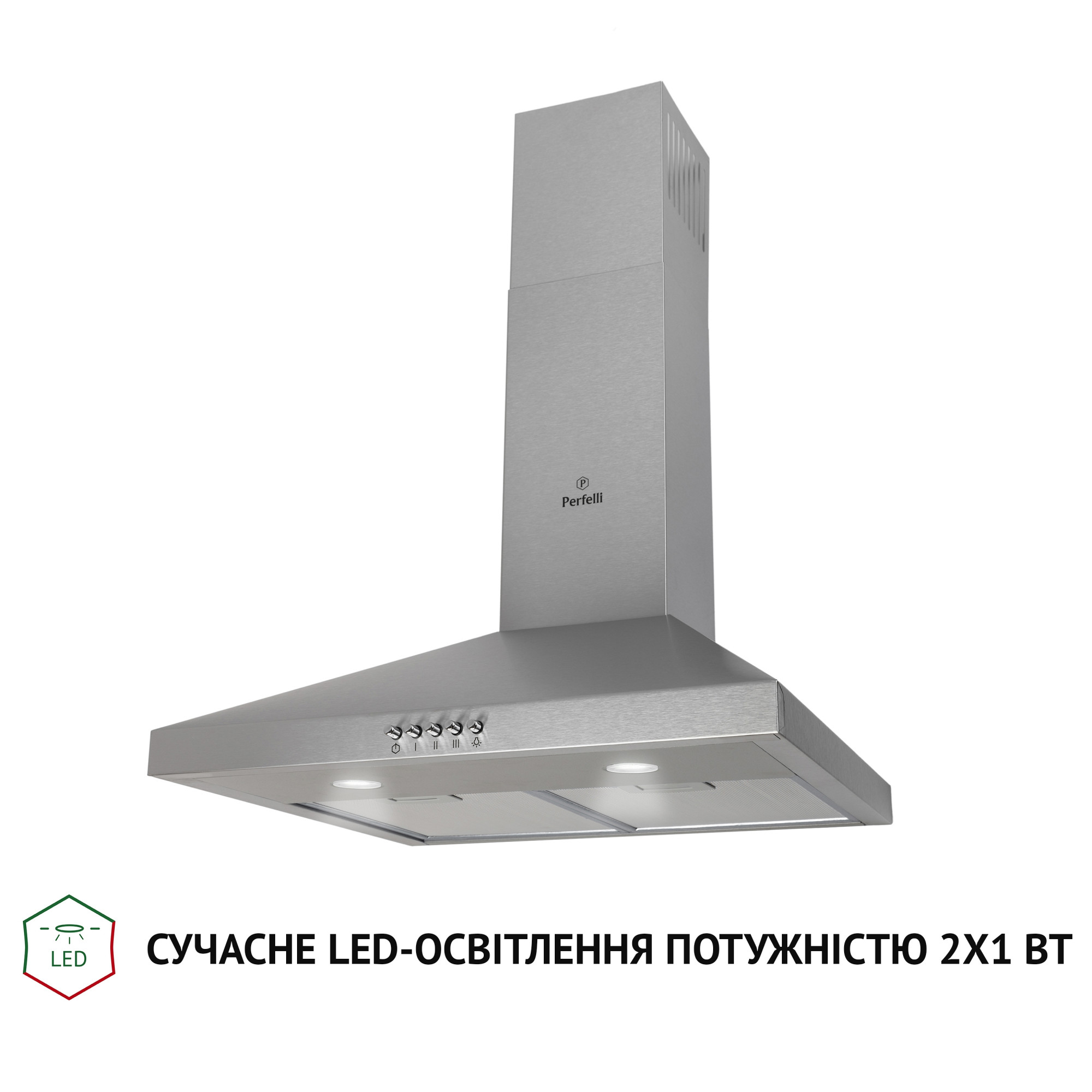 Вытяжка купольная PERFELLI K 5202 I 700 LED (Цвет Нержавеющая сталь) - фото 3 Вытяжка купольная PERFELLI K 5202 I 700 LED - фото 3