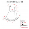 Вытяжка купольная PERFELLI K 6622 C BL 1000 COUNTRY LED (Италия)- № 12