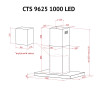 Вытяжка островная PERFELLI CTS 9625 I 1000 LED (Италия)- № 13