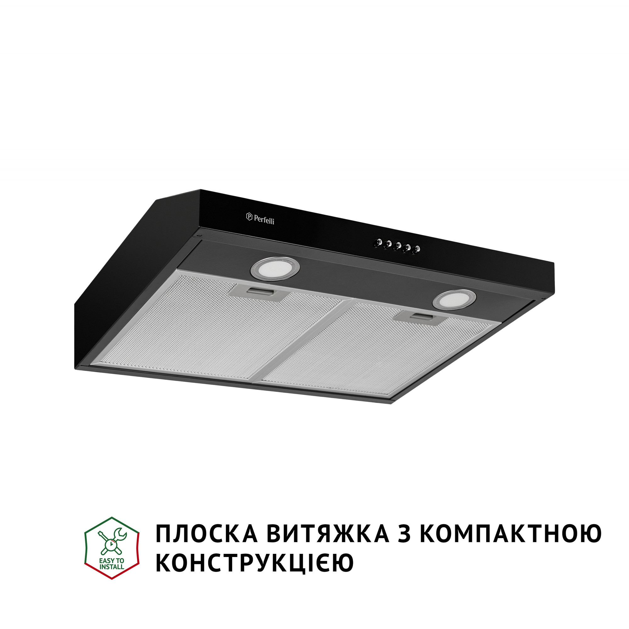 Витяжка плоска Perfelli PL 5002 BL LED - фото 2