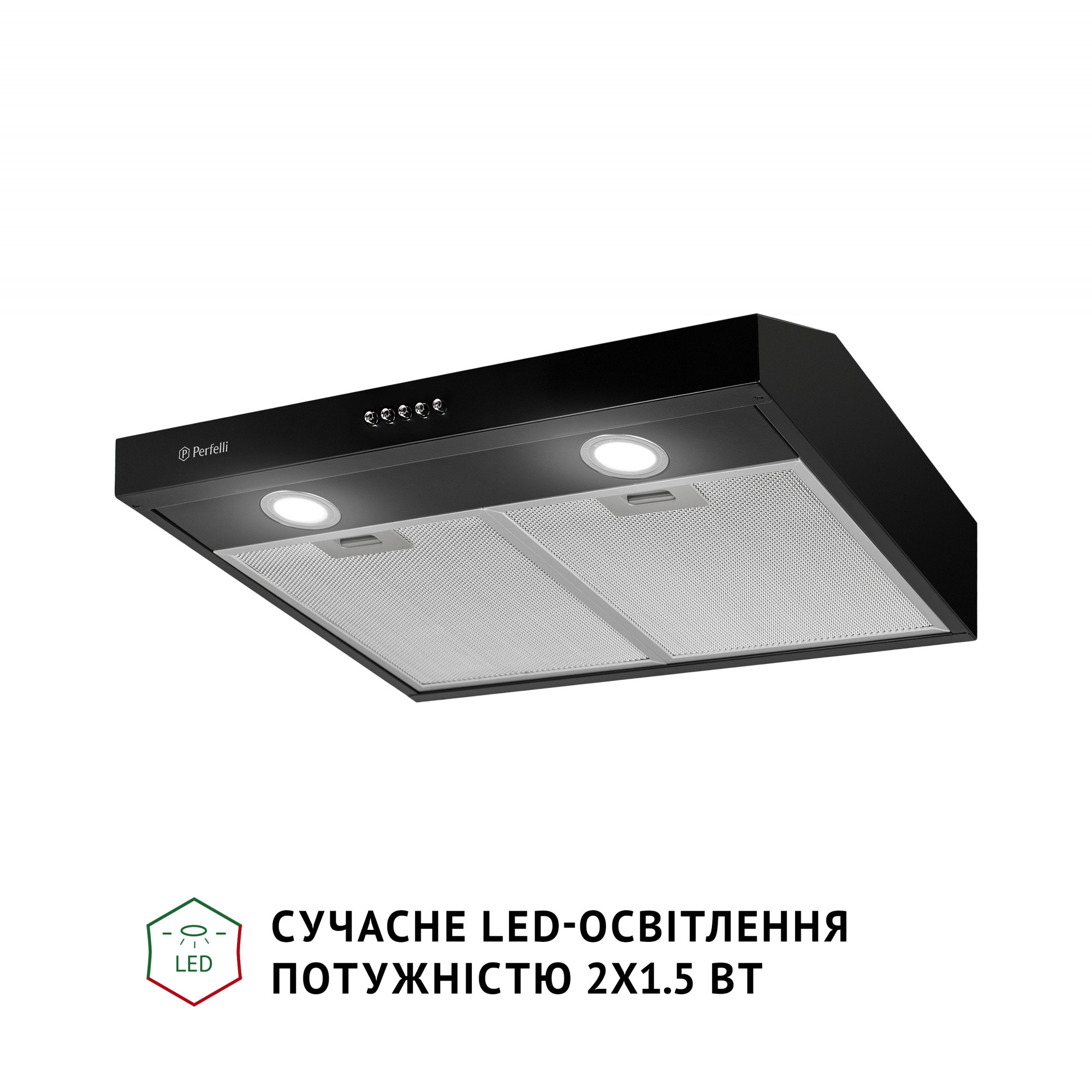 Витяжка плоска Perfelli PL 5002 BL LED - фото 3