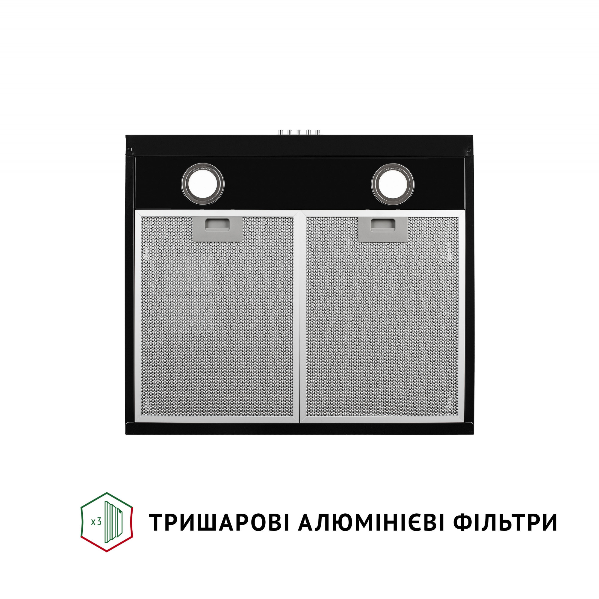 Витяжка плоска Perfelli PL 5002 BL LED - фото 5