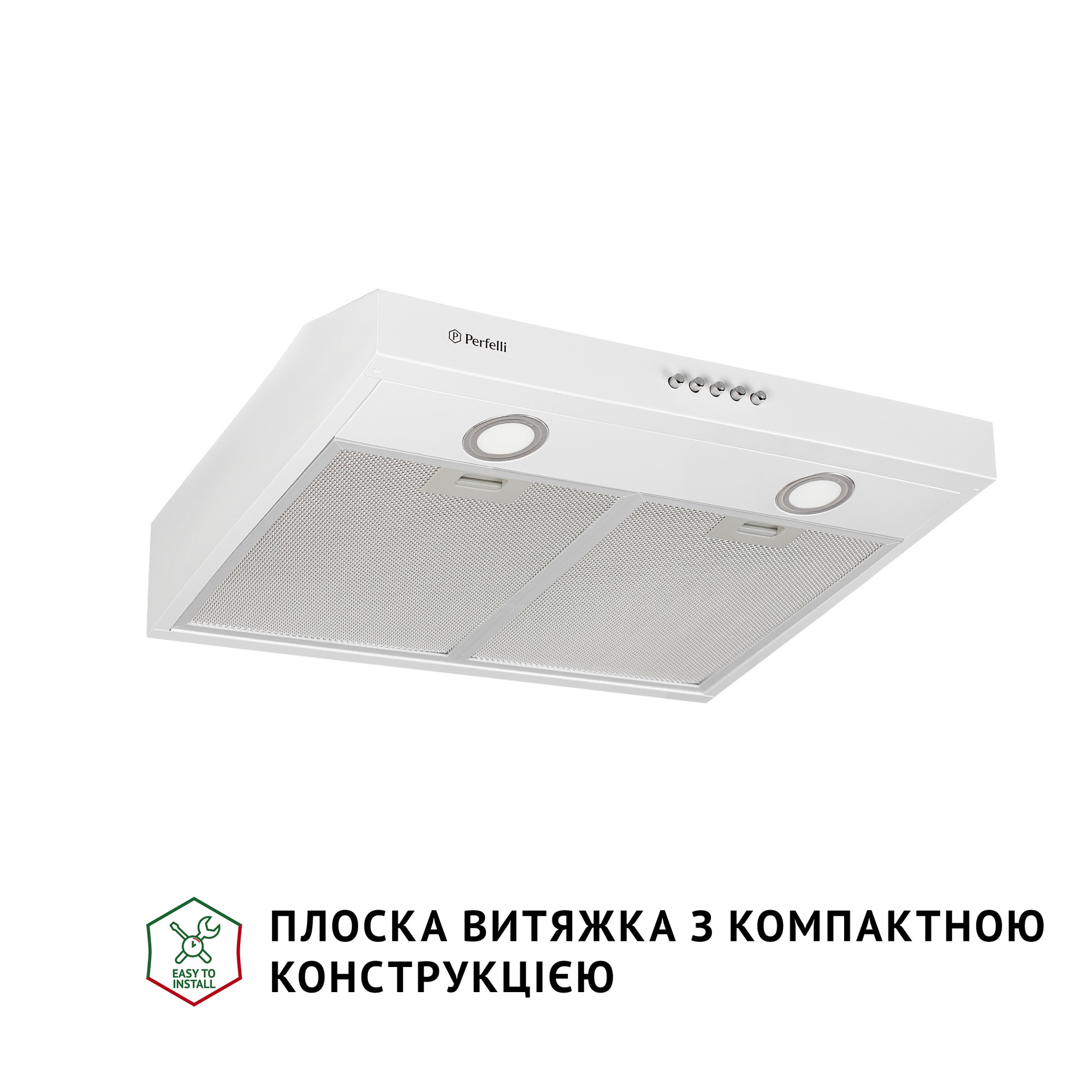 Витяжка плоска Perfelli PL 5002 W LED - фото 2