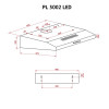 Витяжка плоска Perfelli PL 5002 W LED (Італія)- № 10