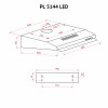 Вытяжка плоская PERFELLI PL 5144 Dark BR LED (Италия)- № 12