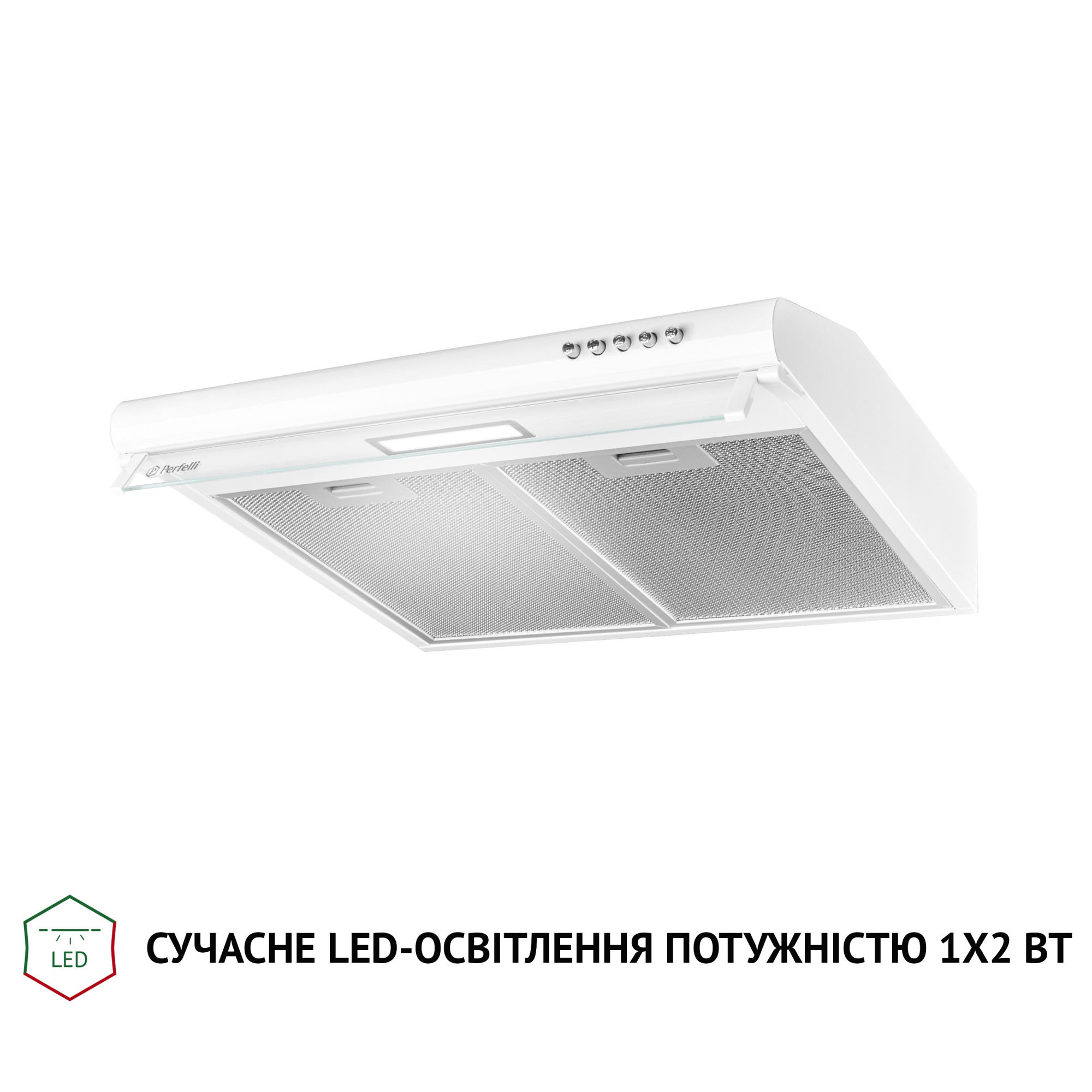 Витяжка плоска PERFELLI PL 5144 W LED - фото 4