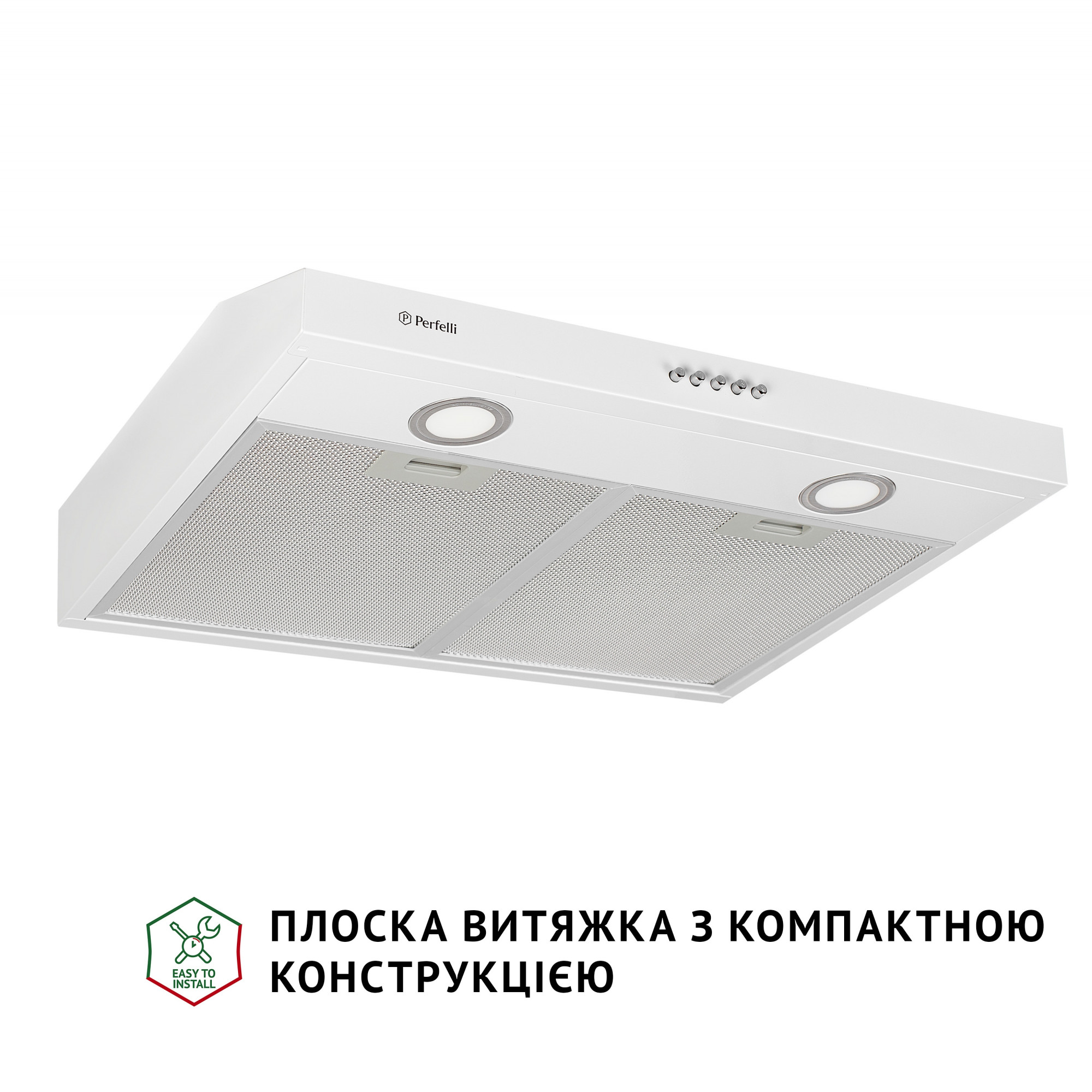 Витяжка плоска Perfelli PL 6002 W LED - фото 2