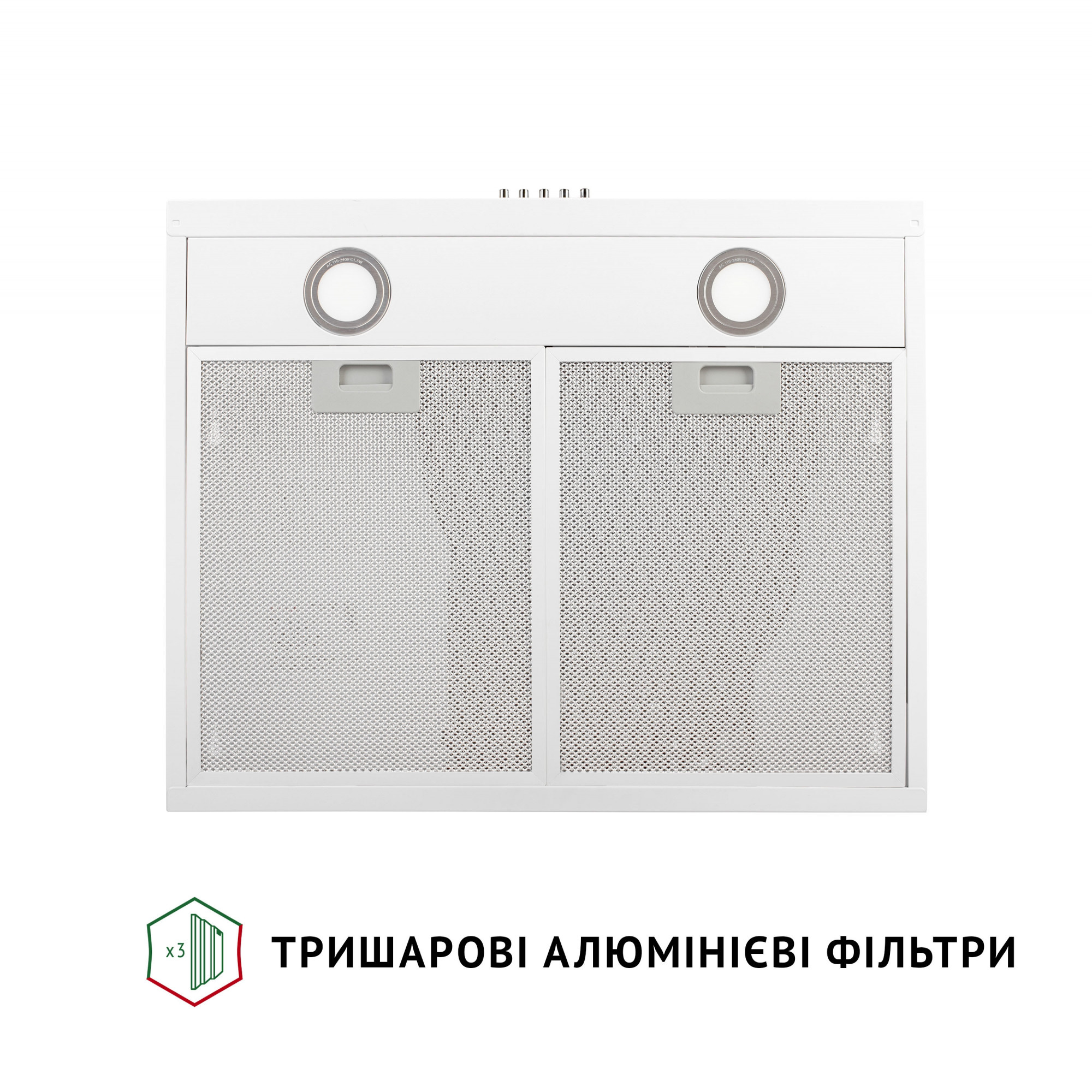 Витяжка плоска Perfelli PL 6002 W LED - фото 5