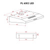 Витяжка плоска Perfelli PL 6002 W LED (Італія)- № 10