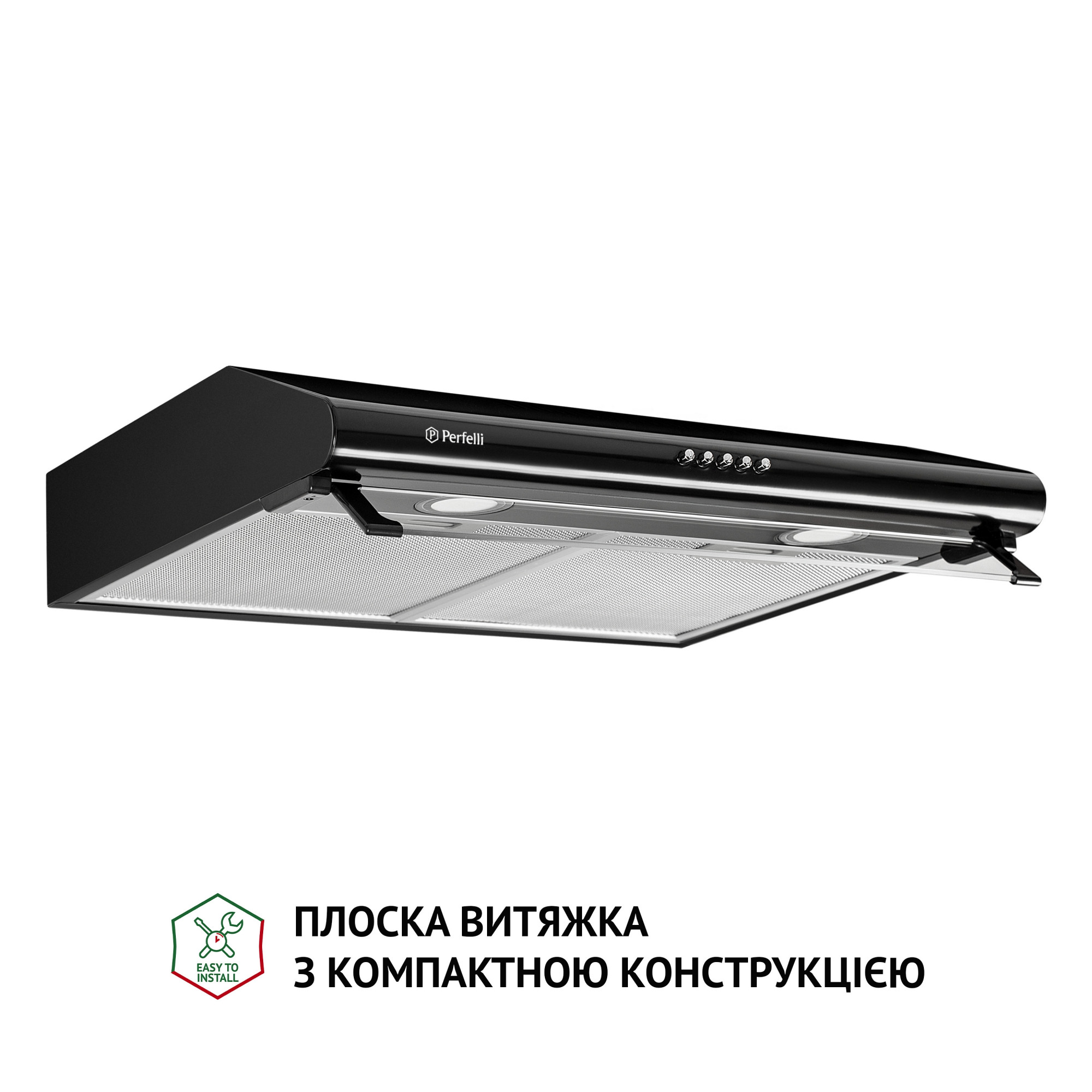 Витяжка плоска Perfelli PL 6042 BL LED - фото 2
