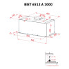 Вытяжка полновстраиваемая PERFELLI BIET 6512 A 1000 BL LED (Италия)- № 7