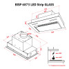 Витяжка повновбудована Perfelli BISP 6873 WH LED Strip GLASS (Італія)- № 16