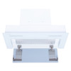 Витяжка повновбудована Perfelli BISP 6873 WH LED Strip GLASS (Італія)- № 5
