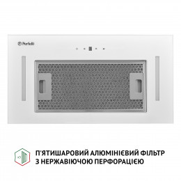 Витяжка повновбудована Perfelli BIS 5884 WH 1200 LED