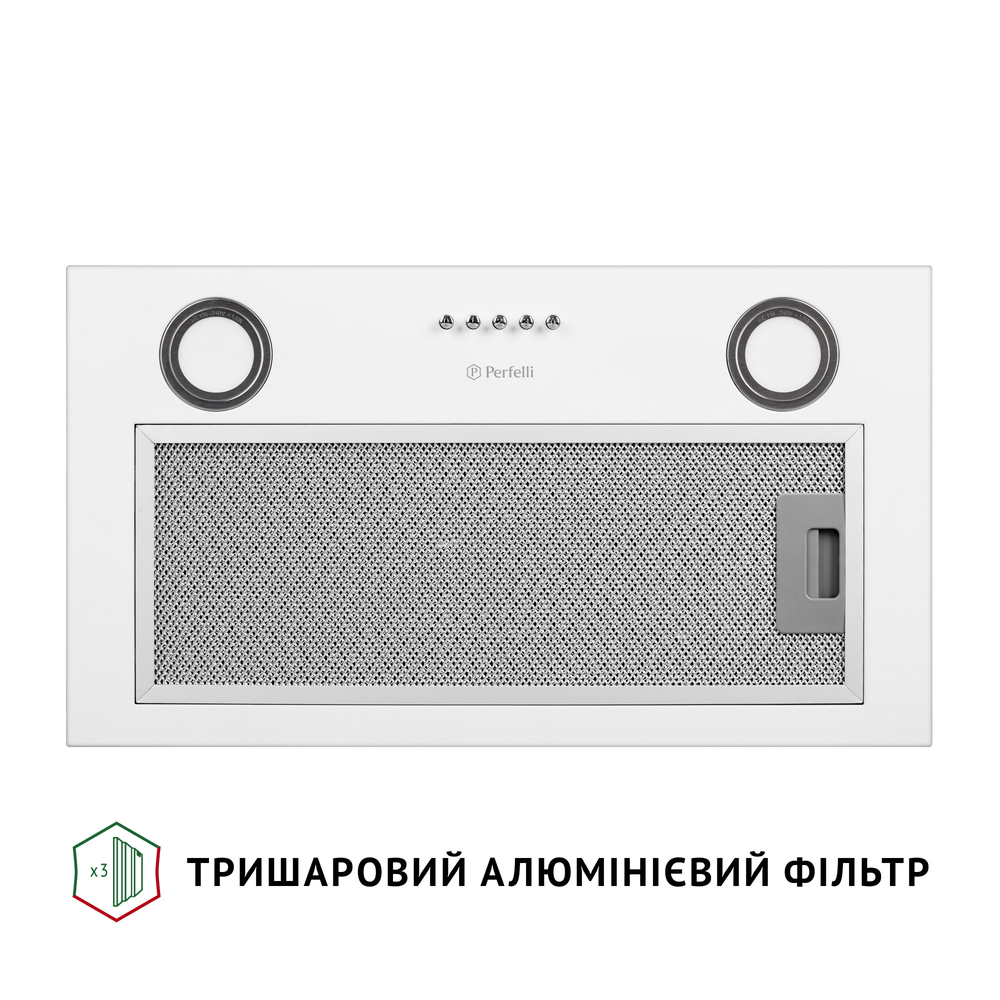 Вытяжка полновстраиваемая PERFELLI BI 5022 WH LED - фото 6