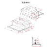 Вытяжка телескопическая PERFELLI TLS 9833 W LED Strip (Италия)- № 13